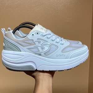 Gdefy Gravity Defyer Ion Orthopedic Sneakers “White Gray” Size 9